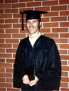 Graduating with an Associate Degree in Business from Delta college, circa 1983