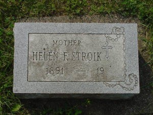 Grave of Helen F. Stroik