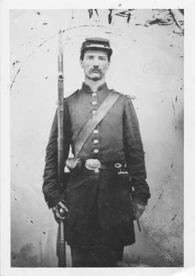 Abner Oakes Green, private, Co. C 4th New York Heavy Artillery, Union Soldier, Civil War